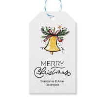 Custom Christmas Geschenke Tags Wasserfarbe Klinge