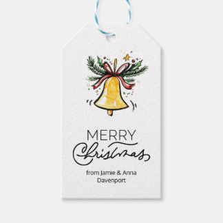 Custom Christmas Geschenke Tags Wasserfarbe Klinge Geschenkanhänger