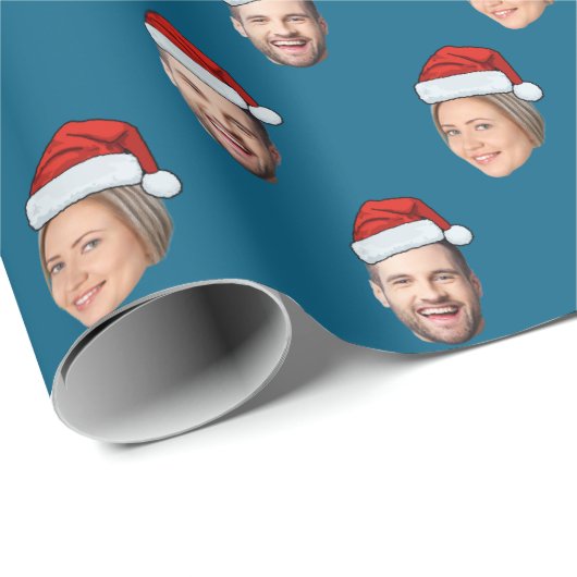 Custom Christmas Geschenkwrap mit Weihnachtsmannmü Geschenkpapier (Rolleneckpunkt)