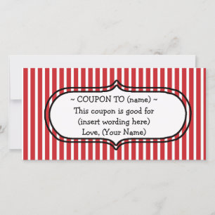 CUSTOM CHRISTMAS GIFT COUPON FEIERTAGSKARTE