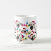 Custom Christmas Great Dane Head Weihnachtsmannmüt Kaffeetasse (Mittel)