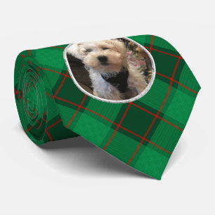 Custom Christmas Green and Red Kariert Foto Frame Krawatte