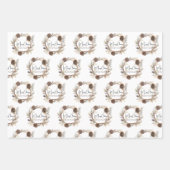 Custom Christmas Greetings Geschenkpapier Set (Vorderseite 3)