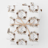 Custom Christmas Greetings Geschenkpapier Set (Beispiel)