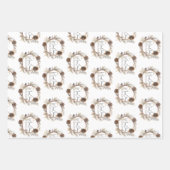 Custom Christmas Greetings Geschenkpapier Set (Vorderseite)