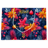 Custom Christmas Große Geschenktasche mit pulsiere Geschenktüte (Vorderseite)