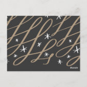 Custom Christmas Gruß Postkarte (Rückseite)