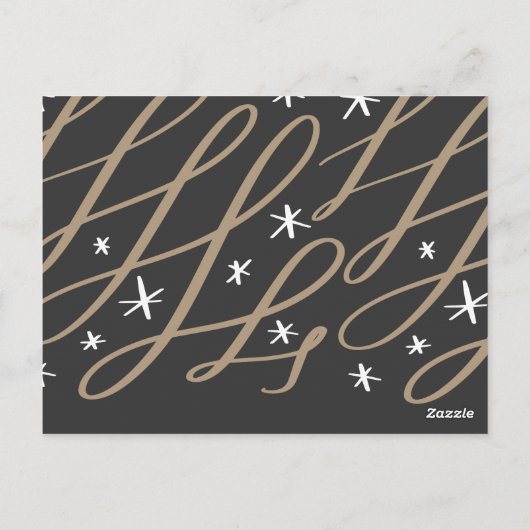 Custom Christmas Gruß Postkarte (Rückseite)