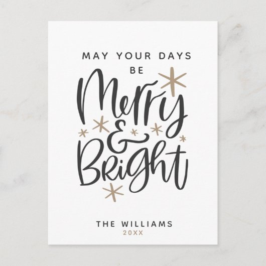 Custom Christmas Gruß Postkarte (Vorderseite)