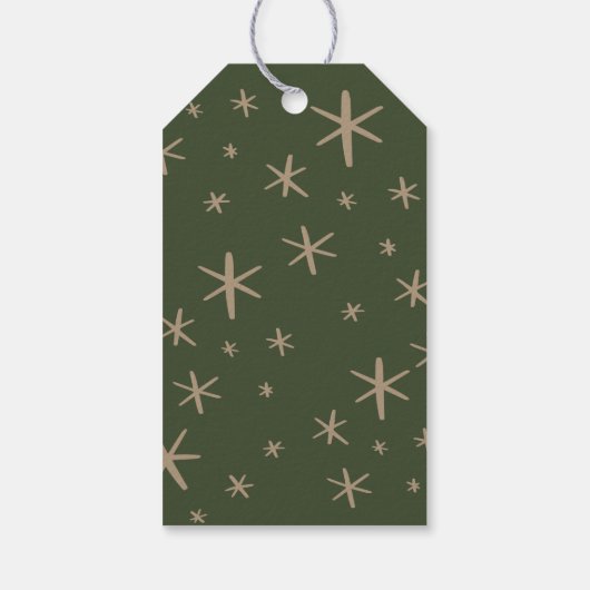 Custom Christmas Grußmarken Geschenkanhänger (Rückseite)