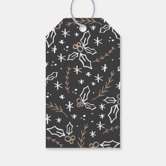 Custom Christmas Grußmarken Geschenkanhänger (Rückseite)