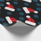 Custom Christmas Hat | Personalisierter Urlaub San Geschenkpapier (Ecke)