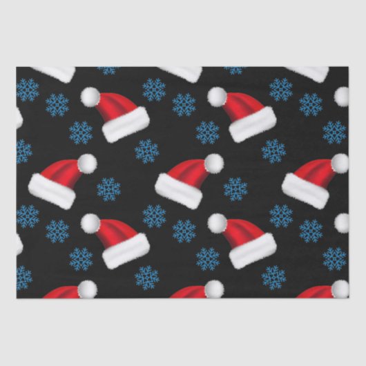 Custom Christmas Hat | Personalisierter Urlaub San Seidenpapier (Vorderseite)