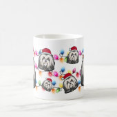 Custom Christmas Havanese Head Santa Hat Dog Kaffeetasse (Mittel)