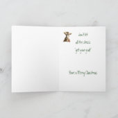 Custom Christmas Holen Sie Ihre Ziege, Spaß Feiertagskarte (Innenseite)