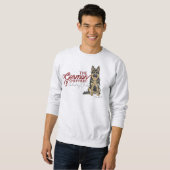Custom Christmas Holiday Club German Shepherd Sweatshirt (Vorne ganz)