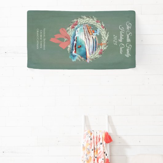 Custom Christmas Holiday Cruise Banner (InSitu)