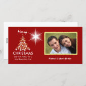 Custom Christmas Holiday Foto Cards Feiertagskarte (Vorne/Hinten)