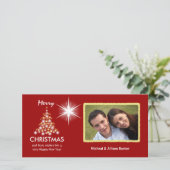 Custom Christmas Holiday Foto Cards Feiertagskarte (Stehend Vorderseite)