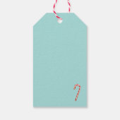 Custom Christmas Ice Cream Candy House Geschenktas Geschenkanhänger (Rückseite)