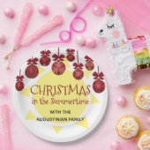 Custom CHRISTMAS IN THE SUMMERTIME Pappteller (Party)