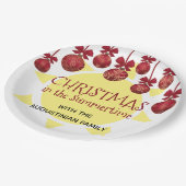 Custom CHRISTMAS IN THE SUMMERTIME Pappteller (Schrägansicht)