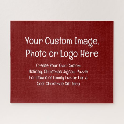 Custom Christmas Jigsaw Puzzle - Familienspende (Horizontal)