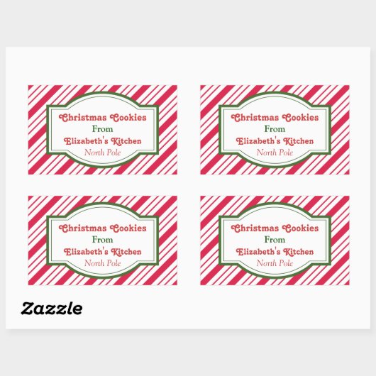 Custom Christmas Kitchen Stickers (Blatt)