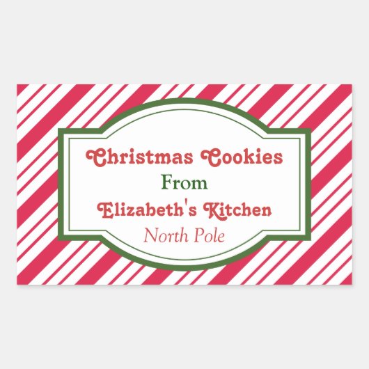 Custom Christmas Kitchen Stickers (Vorderseite)