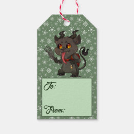 Custom Christmas Krampus Geschenkanhänger