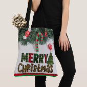 Custom Christmas Kranz, Candy Cane Weihnachtsbaum Tasche (Von Nahem)