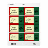 Custom Christmas Large Gift Label (Vorne)