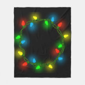 Custom Christmas Lights Fleecedecke (Vorderseite)