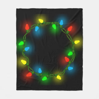 Custom Christmas Lights Fleecedecke