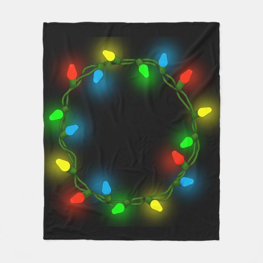 Custom Christmas Lights Fleecedecke (Vorderseite)