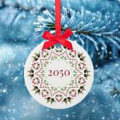 Custom Christmas Mandala Personalisiert Keramik Ornament