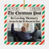 Custom Christmas Memorial Gift, In Loving Memory Keramikornament (Rückseite)