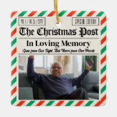 Custom Christmas Memorial Gift, In Loving Memory Keramikornament (Vorderseite)