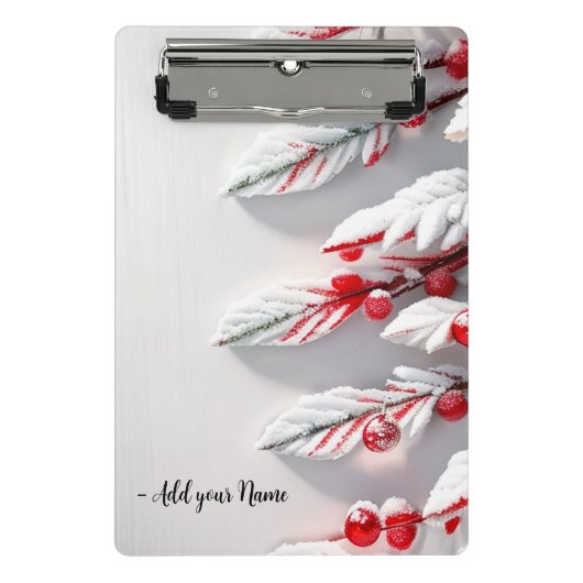 Custom Christmas Mini Klemmbrett (Vorderseite)