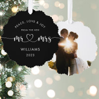 Custom Christmas Mr. und Mrs. Classic Foto