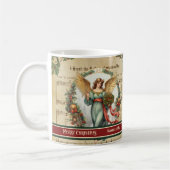 Custom Christmas Mug Vintage Angel Holiday Accent Kaffeetasse (Links)