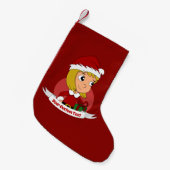Custom Christmas niedliche blonde Girl Cartoon Kleiner Weihnachtsstrumpf (Vorderansicht (hängend))
