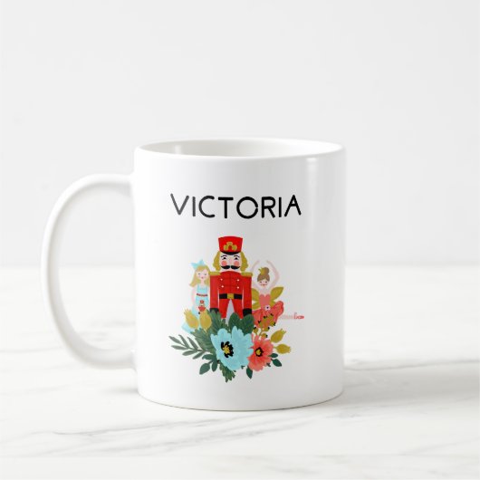 Custom Christmas Nutcracker Tasse (Links)