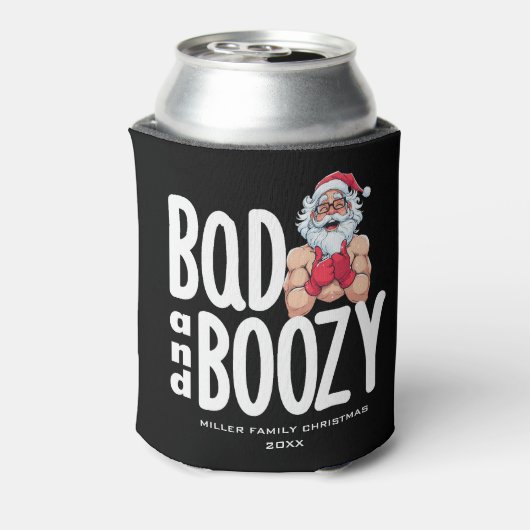 Custom Christmas Party Beer Cooler - Personalized  Dosenkühler (Kanne Rückseite)