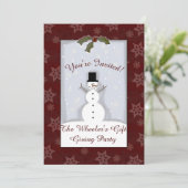 Custom Christmas Party Einladung (Stehend Vorderseite)