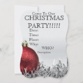 Custom Christmas Party Einladung / Save the Date (Vorderseite)