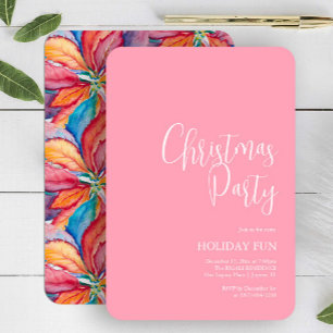 Custom Christmas Party lädt Pink ein Einladung