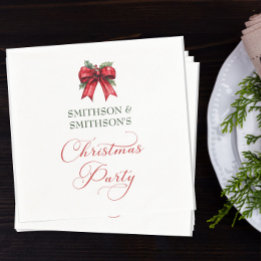 Custom Christmas Party Paper Napkin Serviette