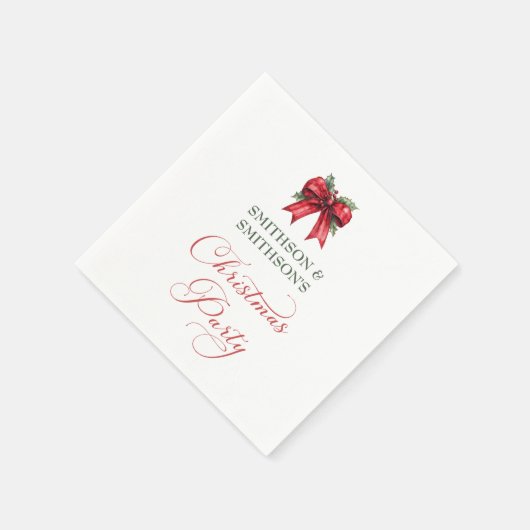 Custom Christmas Party Paper Napkin Serviette (Ecke)