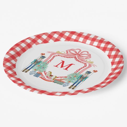 Custom Christmas Party Plates Pappteller (Schrägansicht)
